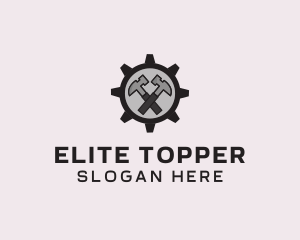 Hammer Cog Tool logo design