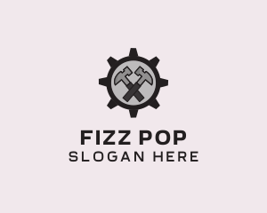 Hammer Cog Tool logo design