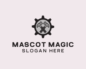 Hammer Cog Tool logo design