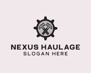 Hammer Cog Tool logo design