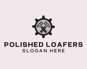 Hammer Cog Tool logo design