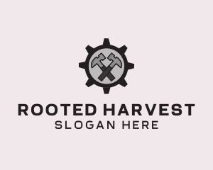 Hammer Cog Tool logo design