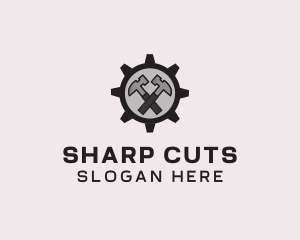 Hammer Cog Tool logo design