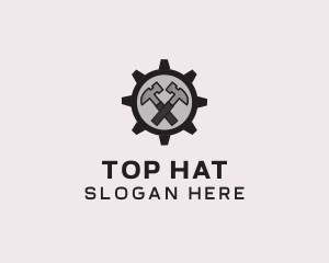 Hammer Cog Tool logo design