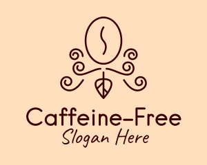 Coffee Farm Line Art logo design