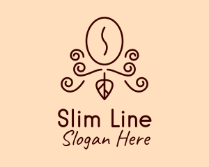 Coffee Farm Line Art logo design