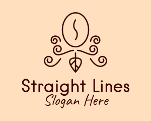 Coffee Farm Line Art logo design