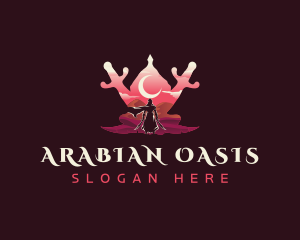 Arabian Ghazi Warrior logo design