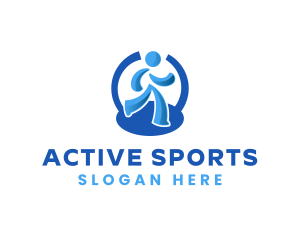 Jogger Marathon Athlete Logo