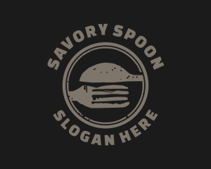 Burger Spoon Fork logo design