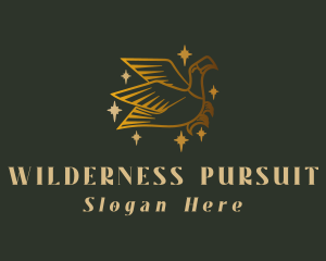 Golden Eagle Bird  logo design