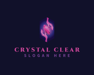 Mystic Crystal Hand  logo design