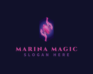 Mystic Crystal Hand  logo design