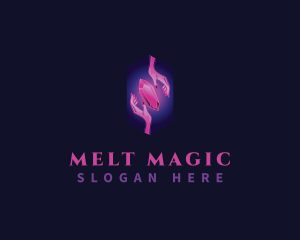 Mystic Crystal Hand  logo design