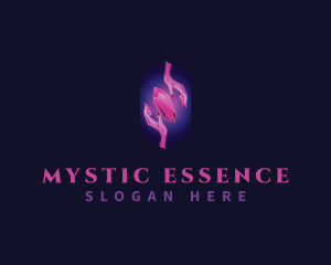 Mystic Crystal Hand  logo design