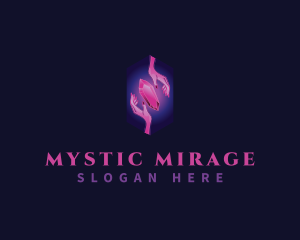 Mystic Crystal Hand  logo design