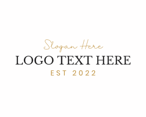 Luxury Modern Wordmark logo