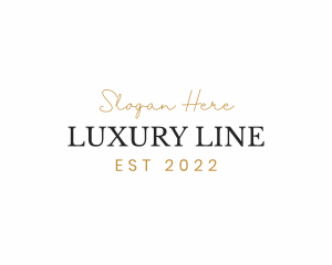 Luxury Modern Wordmark logo design