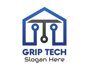 Tech Circuit House logo design