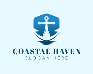 Blue Anchor Navy logo design