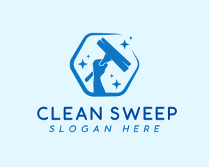 Squeegee Cleaning Tool logo design