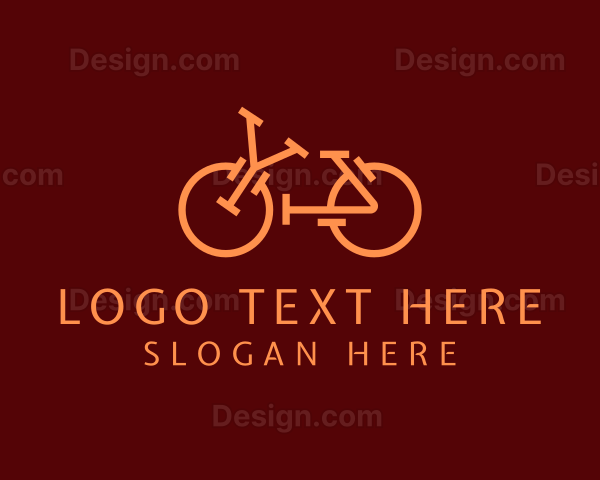Minimalist Bicycle Letter YA Logo