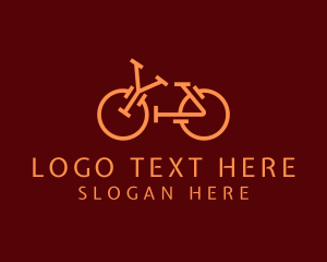 Minimalist Bicycle Letter YA  logo