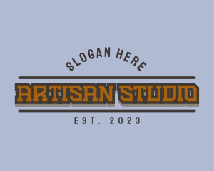 Retro Masculine Studio logo design