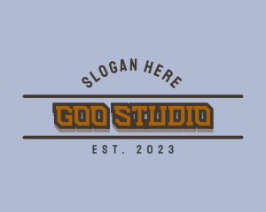 Retro Masculine Studio logo design