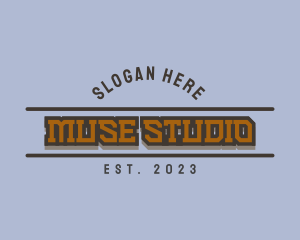 Retro Masculine Studio logo design