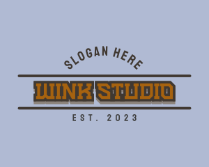 Retro Masculine Studio logo design