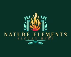 Fire Ice Element logo design