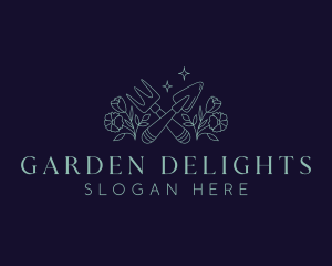 Flower Garden Plant logo design