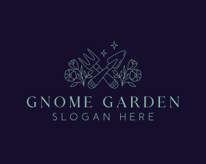 Flower Garden Plant logo design