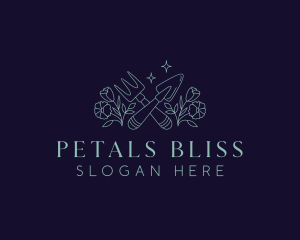 Flower Garden Plant logo design