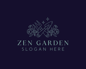 Flower Garden Plant logo design