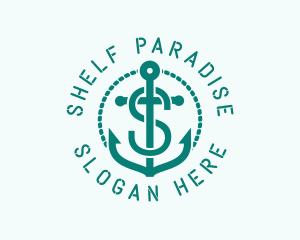 Ship Anchor Letter S logo design