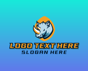 Gaming - Rhino Game Clan logo design