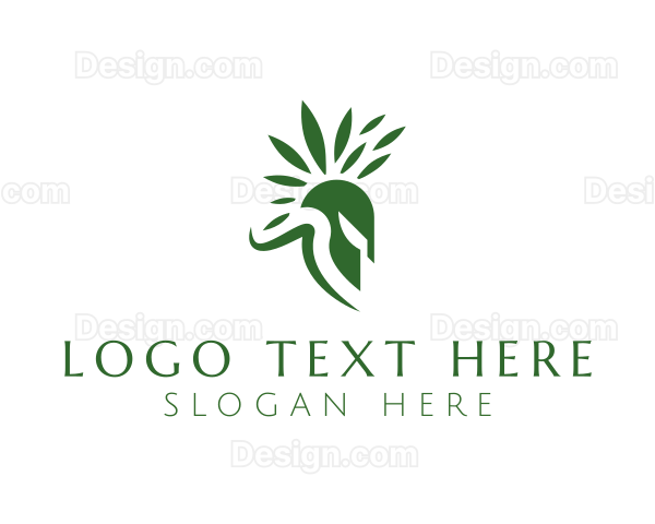 Spartan Leaf Helmet Logo