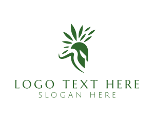Spartan Leaf Helmet logo