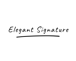 Elegant Handwritten Signature logo