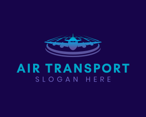 Airplane Travel Logistics logo design