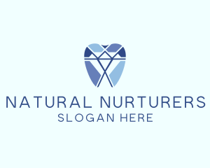 Diamond Dental Dentist Tooth logo design