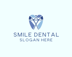Diamond Dental Dentist Tooth logo design