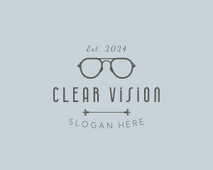 Premium Optical Eyeglasses logo design