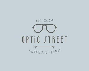 Premium Optical Eyeglasses logo design