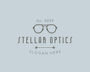 Premium Optical Eyeglasses logo design