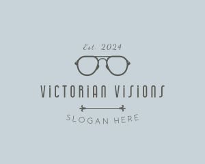 Premium Optical Eyeglasses logo design