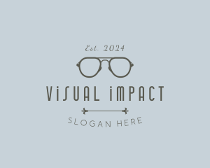 Premium Optical Eyeglasses logo design