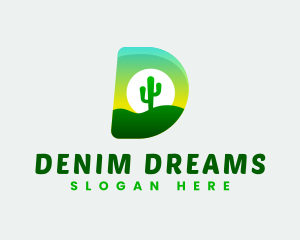 Nature Desert Cactus logo design